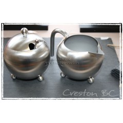 Henley Stainless Steel Sugar Bowl & Cream Set